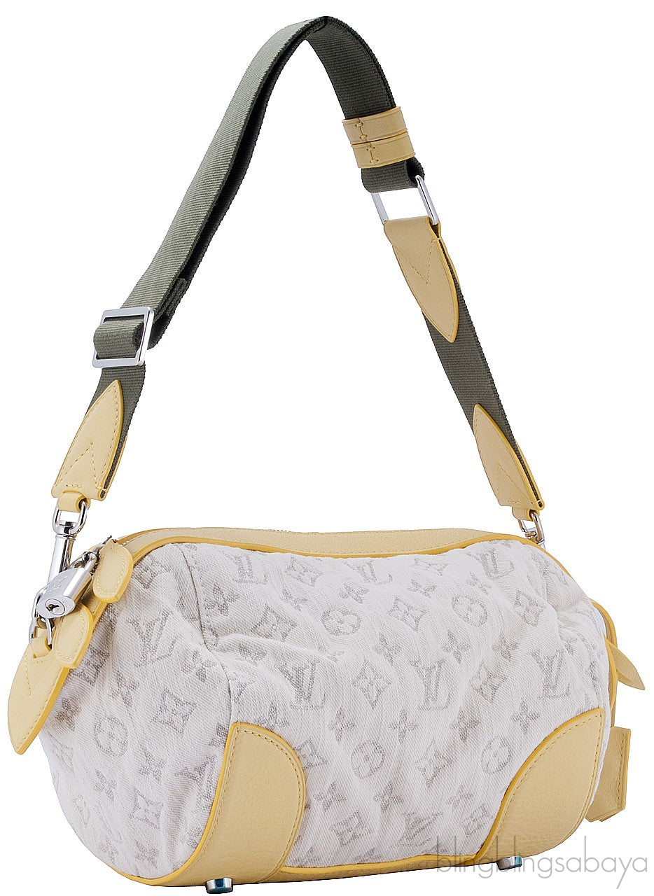 Monogram Denim Shoulder Bag