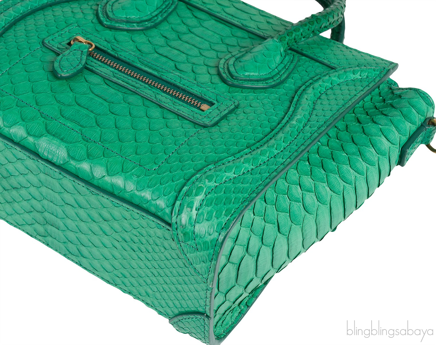 Green Python Nano Luggage