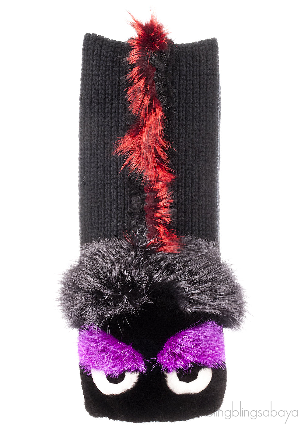 Bag Bugs Scarf Black