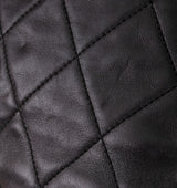 Black Quilted Rabbit Fur Bag