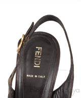 FF Monogram Slingback Sandals