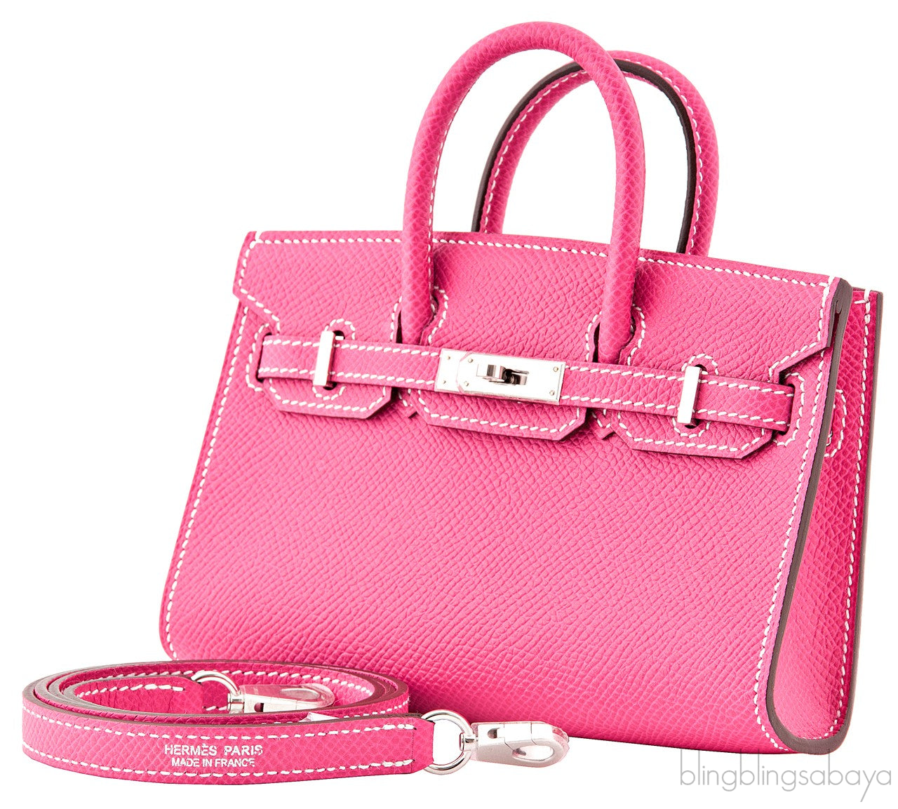 Mini Birkin Rose Tyrien