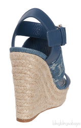 Blue Starboard Wedge Sandal