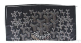 Silk Goyardine Black Scarf