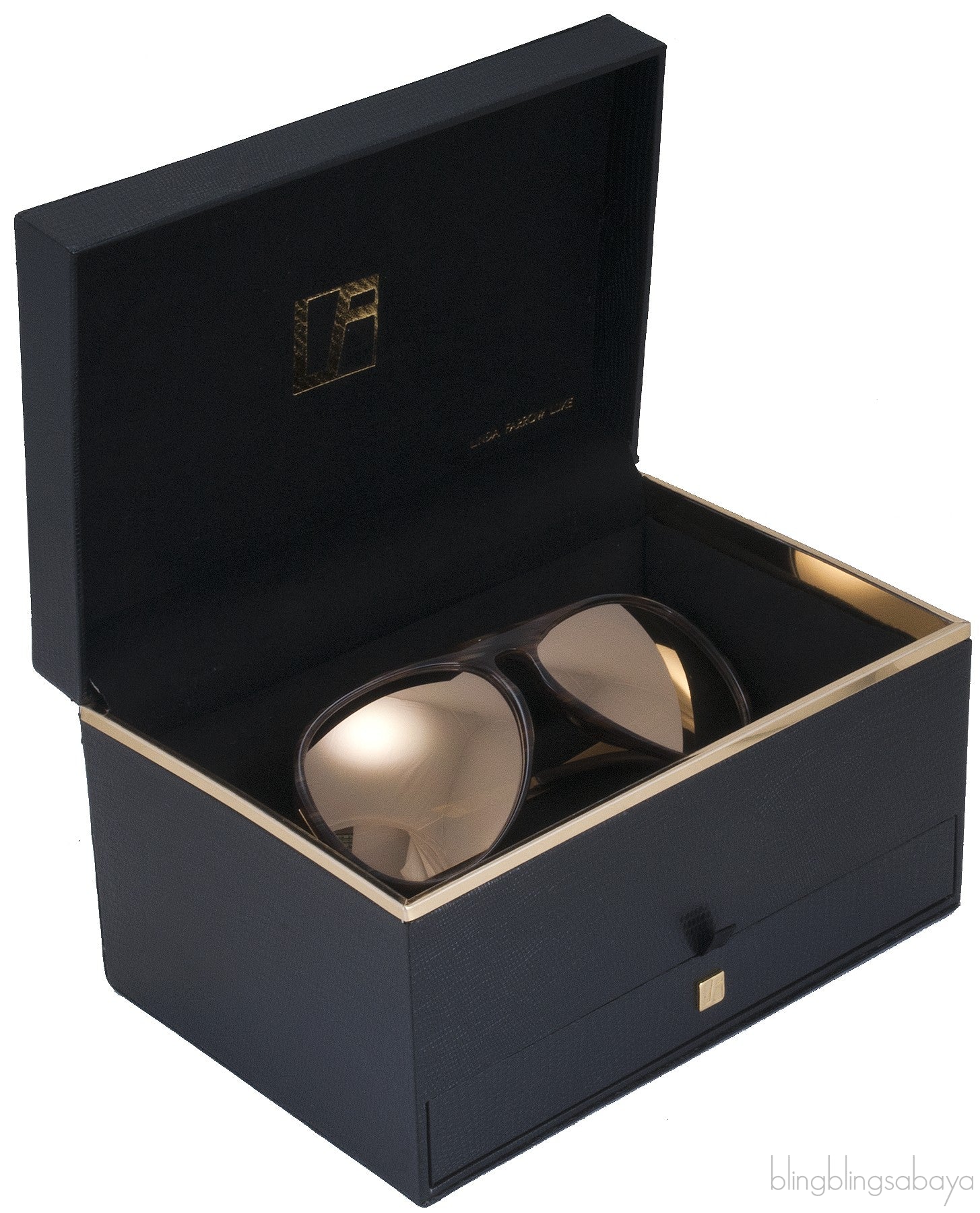 Gold Aviator Sunglasses