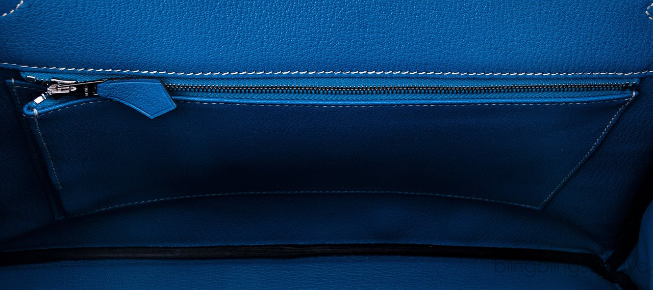 Birkin 35 Blue Electric Epsom