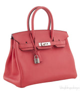 Birkin 30 Togo Rouge Pivoine PHW