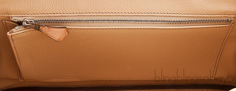 Birkin 30 Natural Gold Ostrich PHW