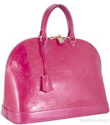 Alma GM Pink Monogram Vernis