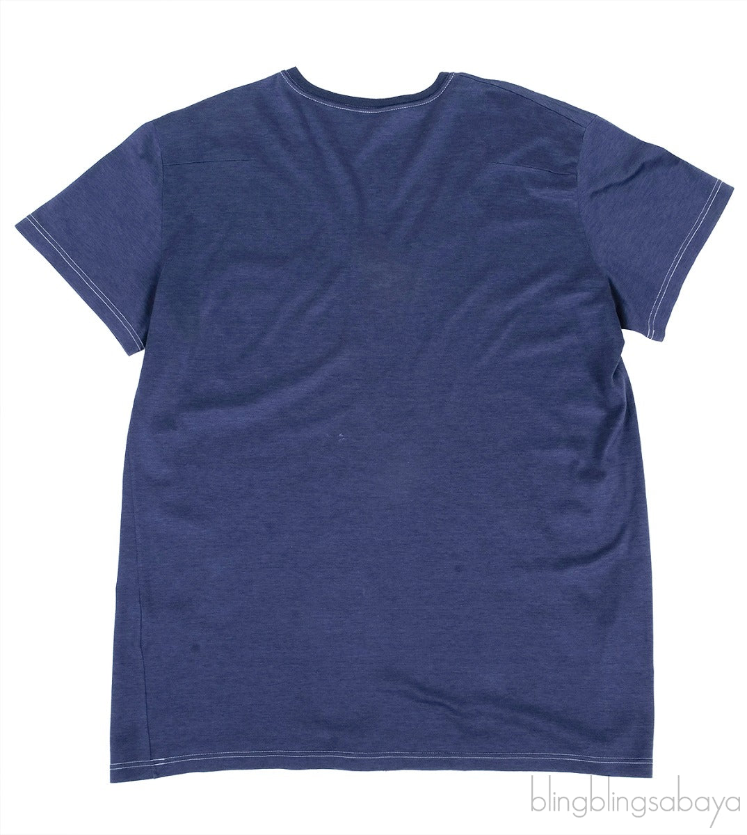 Blue Grey Men\'s V-neck T-shirt