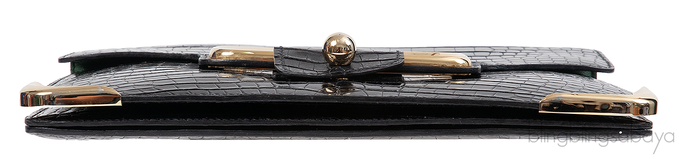 Stephane Rolland Talitha Black Crocodile Bag