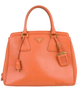 Papaya Parabole Saffiano Bag