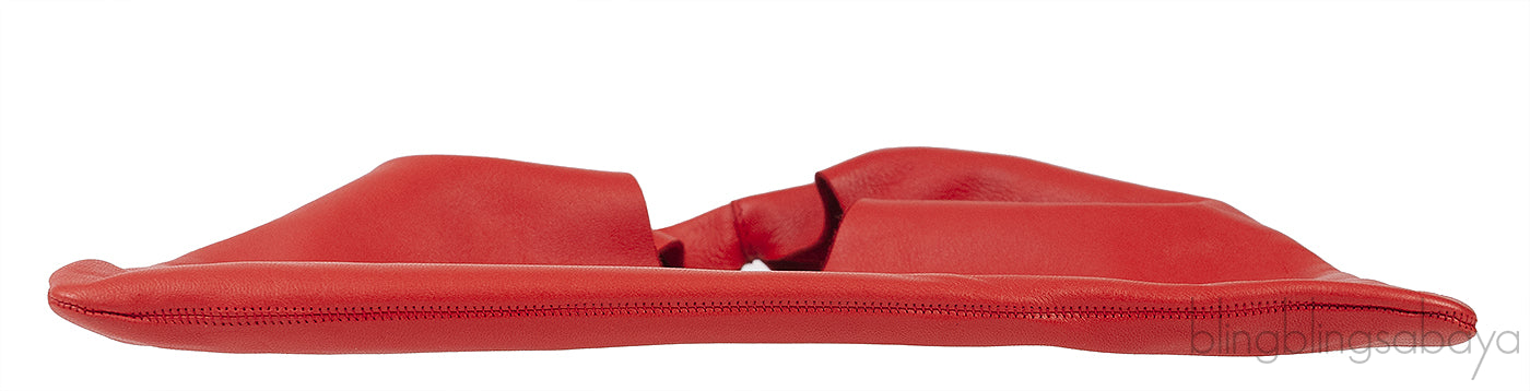 Candy Red Bindle Small Leather Tote Bag