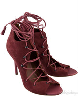 Suede Lace Up Heels