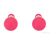 Mise En Dior Pink Tribal Earrings