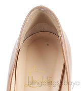 Nude Patent Multicolored Heels