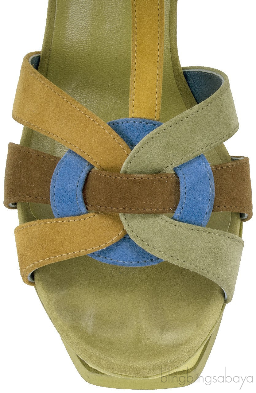 Multicolor Tribute Suede Sandals