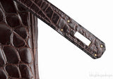 Birkin 30 Dark Brown Crocodile