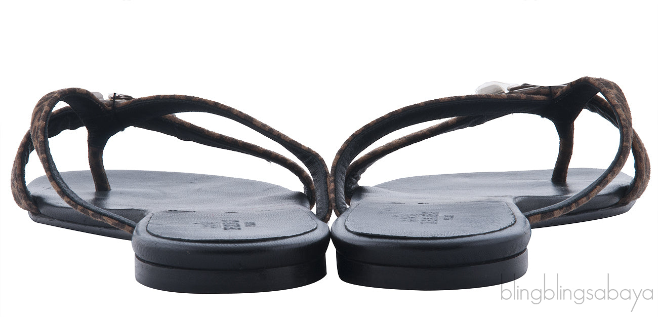 Corfou Leopard Print Slip-on Sandal