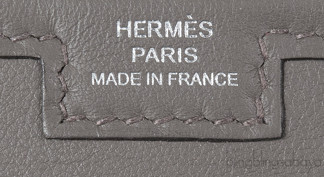 Hermes Jige Elan 29 Swift Etain Clutch