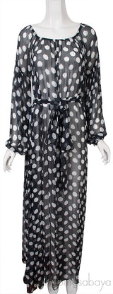 Polka-dot Chiffon Nightdress