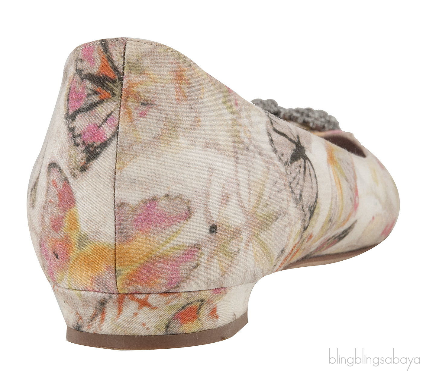 Butterfly Print Hangisi Flat