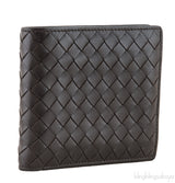 Brown Intrecciato Bi-fold Wallet