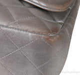 Chanel Silver Quilted Classic Jumbo Flap Bag PHW