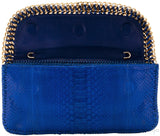 Blue Electric Python Clutch