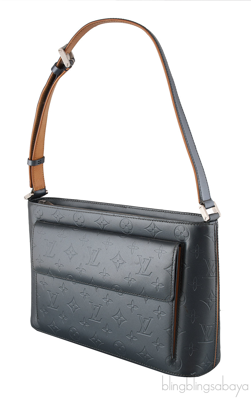 Louis Vuitton Allston Matte Blue Grey Monogram