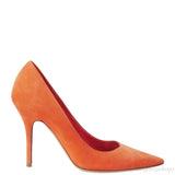 Christian Dior Orange Suede Pointed Heels