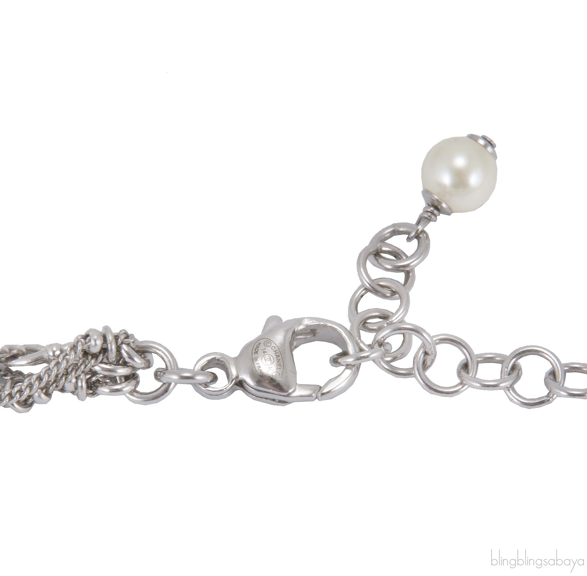 CC Pearl Cluster Necklace
