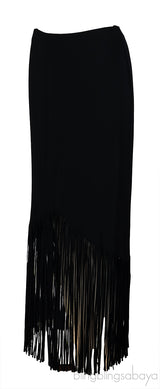 Tom Ford Black Fringed Skirt