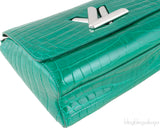 Twist MM Emerald Crocodile Bag