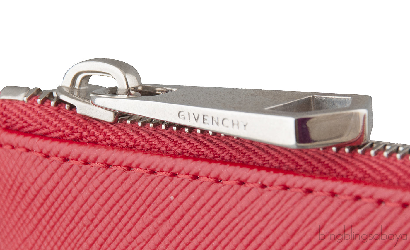 Red Iconic Print Pouch