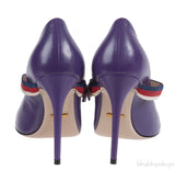 Gucci Purple Sylvie High Heels