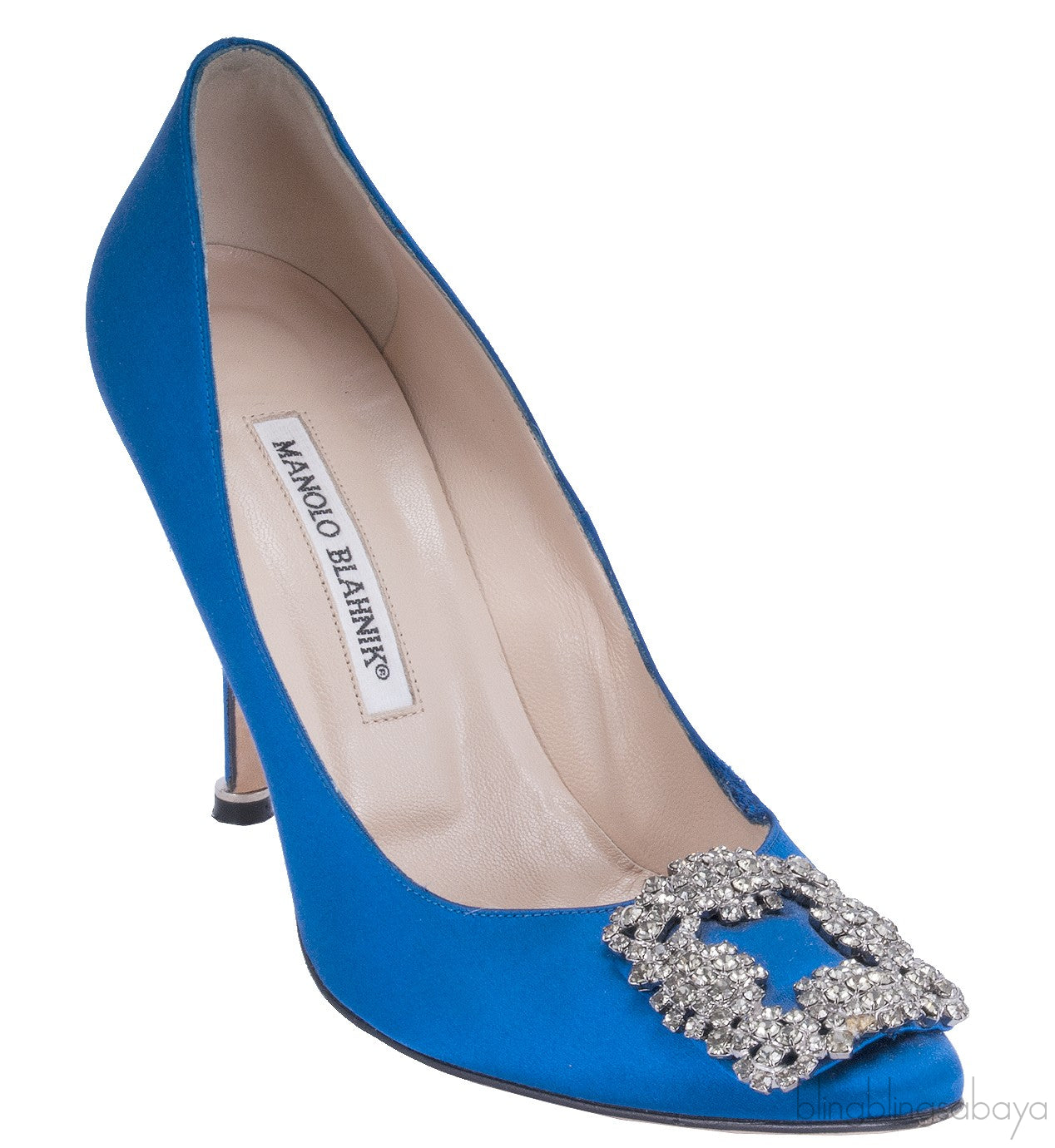 Blue Hangisi Satin Pump