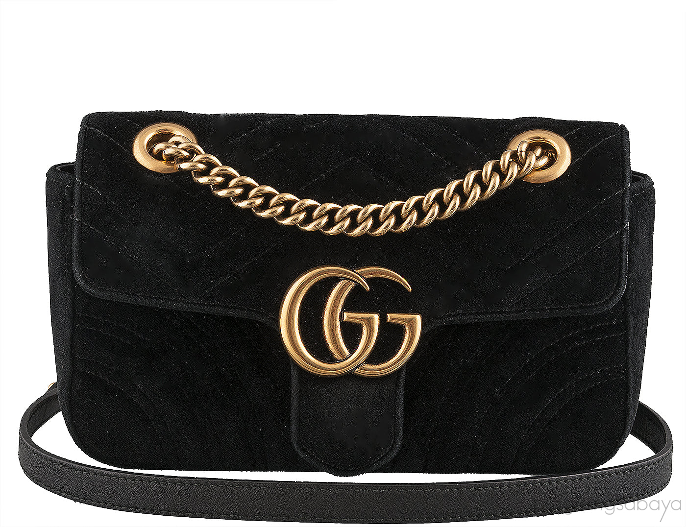 Marmont Black Velvet Mini Bag