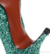 Green Dorothy Glitter Pumps