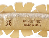 Roger Vivier Light Yellow Slide Blossom Platform Mule