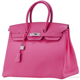 Birkin 35 Rose Lipstick Togo