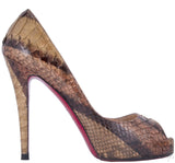 Cosmo 120 Python Peep Toe Pump
