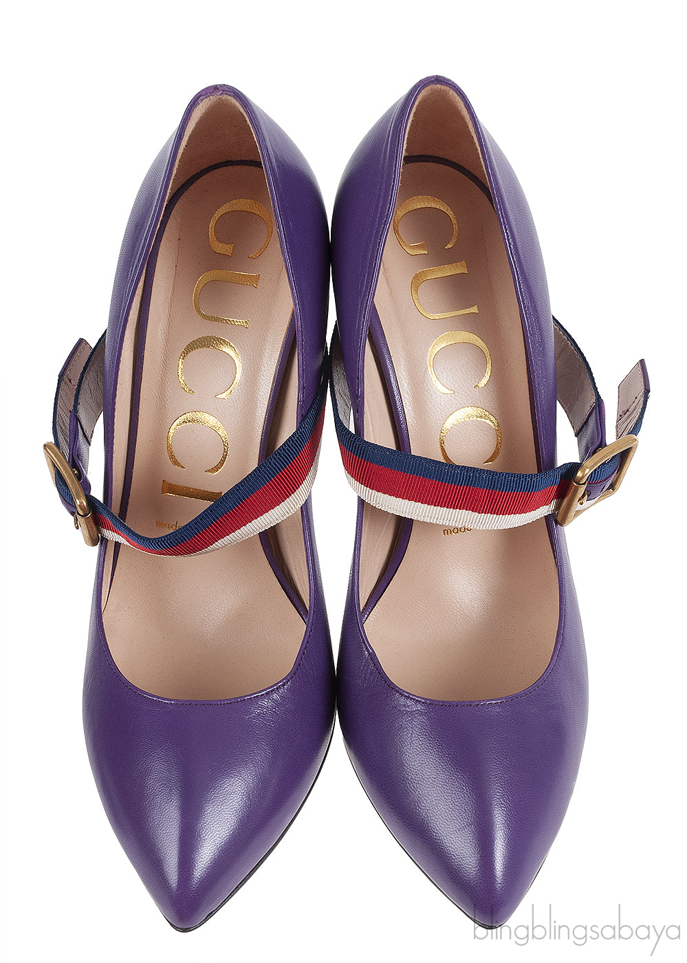 Gucci Purple Sylvie High Heels