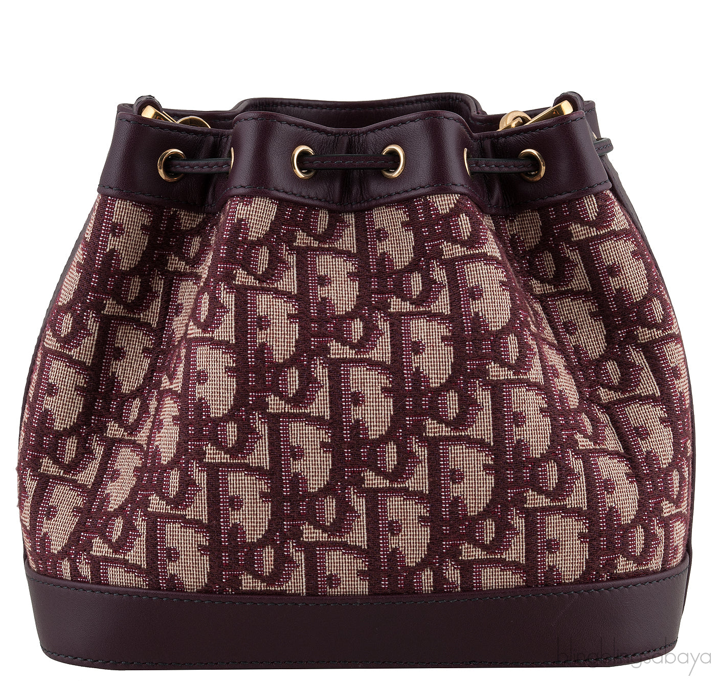 Oblique Drawstring Mini Bucket Bag