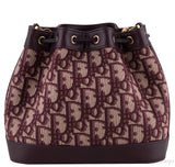 Oblique Drawstring Mini Bucket Bag