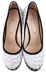 Tweed Pearl Platform Pump