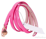 Stella McCartney Fuchsia Patent Faux Leather Belt