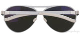White Blue Mirrored Lens Sunglasses