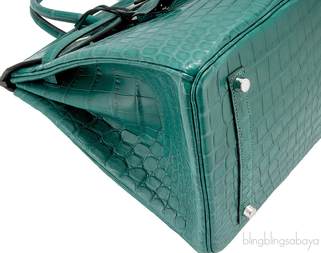 Birkin 35 Malachite Matte Crocodile