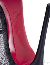Black Pigalace Pointed Toe Pump